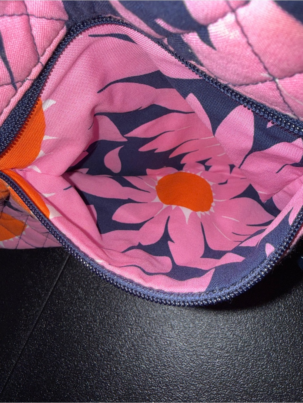 Vera Bradley Pink ‘She Loves Me’ Sunflower Quilted Shoulder Bag - Picture 7 of 7